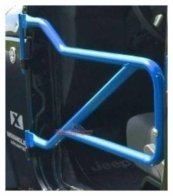 Steinjager - Steinjager Front Tubular Trail Doors-Playboy Blue for Wrangler JK J0040945