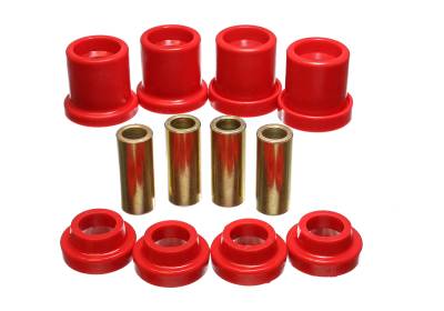 Energy Suspension - Energy Suspension 7.4102R Sub-Frame Bushing Set Rear Polyurethane Red
