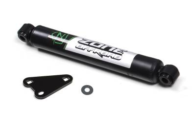 Zone Offroad - Zone Offroad Single Steering Stabilizer Black for Jeep JL/JT ZON7420