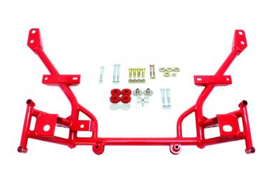 BMR Suspension - BMR Suspension KM020R K-Member 1/2" Lowered Motor Mounts Standard Rack Mounts