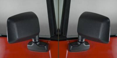 Rugged Ridge - Rugged Ridge 11002.19 Door Mirror Kit Black for Jeep Wrangler