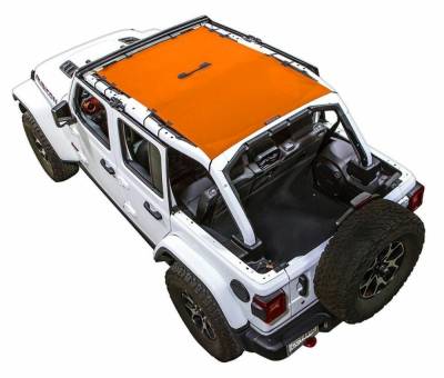 SpiderWebShade - SpiderWebShade Mesh Bikini Top-Orange for Jeep JL 4DR SWS-SHDTOP-01-JL4D-ORG