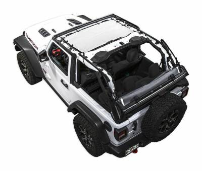 SpiderWebShade - SpiderWebShade Mesh Bikini Top-White for Jeep JL 2DR JLKINI-2D-WHT