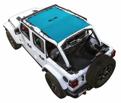 SpiderWebShade - SpiderWebShade Mesh Bikini Top-Teal for Jeep JL 4DR SWS-SHDTOP-01-JL4D-TEL