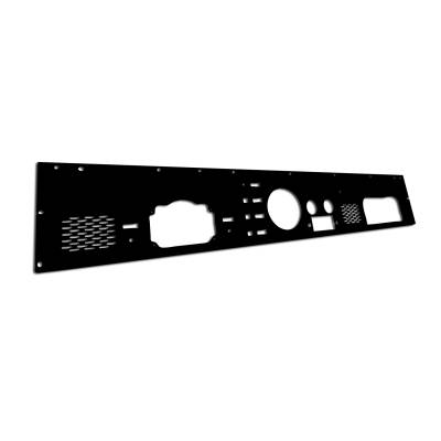 Rugged Ridge - Rugged Ridge 13320.12 Dash Panel Pre-Cut Holes Black for Jeep CJ