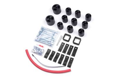 Zone Offroad - Zone Offroad ZONJ9220 2" Body Lift Kit for Jeep Wrangler YJ w/Manual Trans