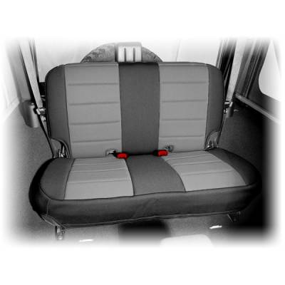 Rugged Ridge - Rugged Ridge 13265.09 Neoprene Rear Seat Cover Black & Gray