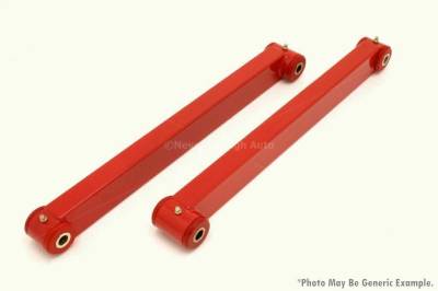 BMR Suspension - BMR TCA019R Lower Control Arms Boxed Dom Non-Adj Poly Bushings