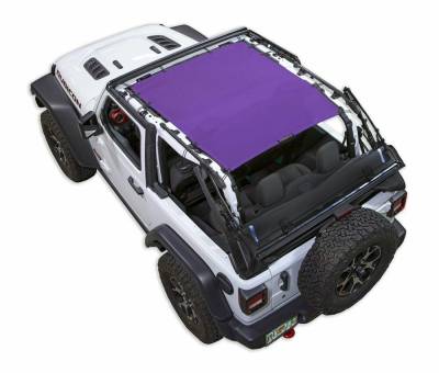 SpiderWebShade - SpiderWebShade Mesh Bikini Top-Purple for Jeep JL 2DR SWS-SHDTOP-01-JL2D-PRP
