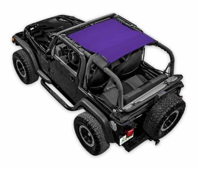SpiderWebShade - SpiderWebShade Mesh Bikini Top-Purple for Jeep TJ SWS-SHDTOP-01-KRWL-PRP