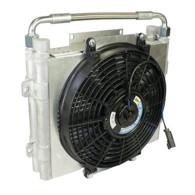 BD Diesel - BD Diesel 1300601-DS Xtrude Double Stacked Auxiliary Transmission Cooler w/o HW