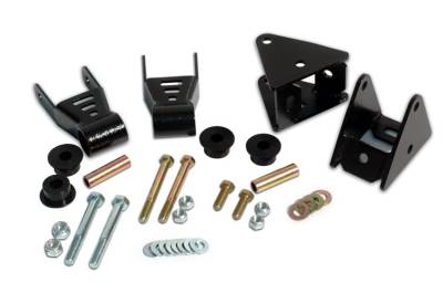 Rough Country Suspension Systems - Rough Country Front Spring Shackle Reversal Kit for Jeep Wrangler YJ 5061