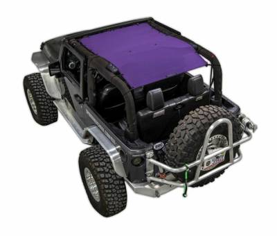 SpiderWebShade - SpiderWebShade Mesh Bikini Top-Purple for Jeep JK 2DR SWS-SHDTOP-01-JK2D-PRP