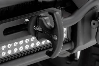Rough Country Suspension Systems - Rough Country Multifunction Aluminum Winch Cleat Hook Black RS175B