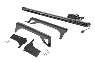 Rough Country Suspension Systems - Rough Country 70588BL Windshield Mount 50" LED Light Bar Kit for Wrangler TJ