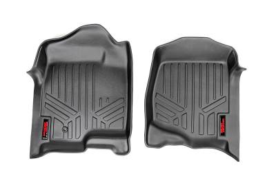 Rough Country Suspension Systems - Rough Country Front Floor Liners Black 07-13 Silverado/Sierra M-2071
