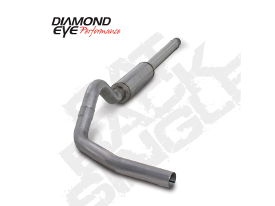 Diamond Eye Performance - Diamond Eye K4310A Kit 4" Cat-Back Single Aluminized 94-97.5 Ford 7.3L F250/F350
