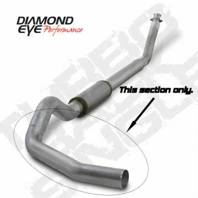 Diamond Eye Performance - Diamond Eye 222011 Tailpipe 2nd Section 5" Aluminized for Ram 5.9L