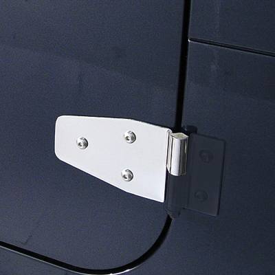Rugged Ridge - Rugged Ridge 11113.02 Door Hinge Set Stainless Steel for Wrangler YJ/TJ