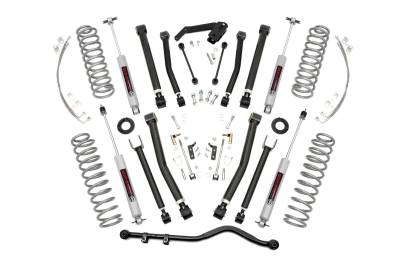 Rough Country Suspension Systems - Rough Country 67430 4" Suspension Lift Kit for 07-18 Wrangler JK 4DR 2WD/4WD