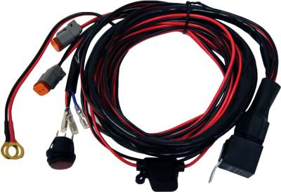 Rigid Industries - Rigid Industries 40196 15' Wiring Harness w/Switch D2-Series
