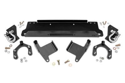 Rough Country Suspension Systems - Rough Country 1173 Front Winch Mount Plastic Bumper for 07-18 Jeep Wrangler JK