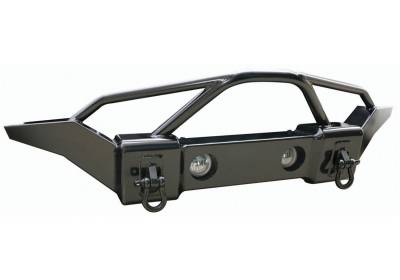 Rampage - Rampage 88510 Front Recovery Bumper w/Stinger for 07-18 Jeep Wrangler JK