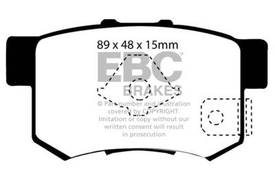 EBC Brakes - EBC Brakes DP61193/2 6000 Series Greenstuff Truck/SUV Brakes Disc Pads