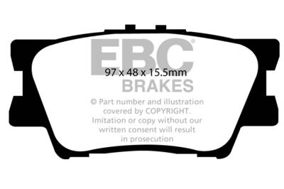 EBC Brakes - EBC Brakes DP61793 6000 Series Greenstuff Truck/SUV Brakes Disc Pads for RAV4