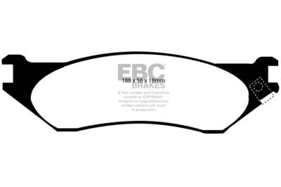 EBC Brakes - EBC Brakes DP61638 6000 Series Greenstuff Truck/SUV Brakes Disc Pads