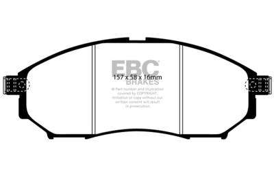 EBC Brakes - EBC Brakes DP61671 6000 Series Greenstuff Truck/SUV Brakes Disc Pads