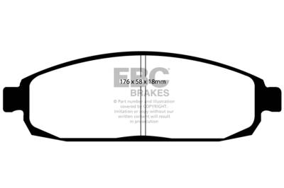 EBC Brakes - EBC Brakes DP61732 6000 Series Greenstuff Truck/SUV Brakes Disc Pads