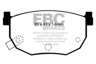 EBC Brakes - EBC Brakes DP2528 Greenstuff 2000 Series Sport Brake Pads