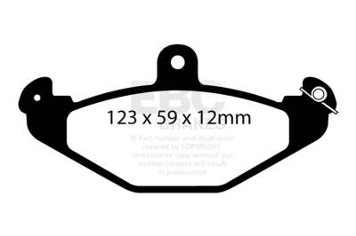 EBC Brakes - EBC Brakes DP2885/2 Greenstuff 2000 Series Sport Brake Pads