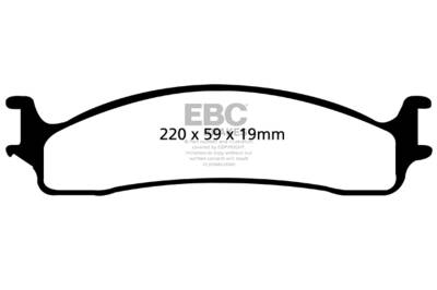 EBC Brakes - EBC Brakes DP61650 6000 Series Greenstuff Truck/SUV Brakes Disc Pads