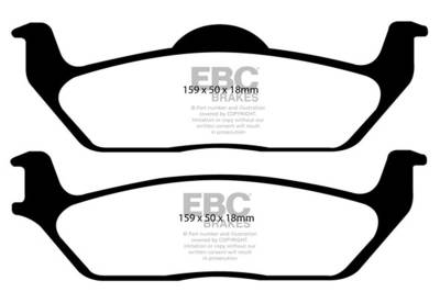 EBC Brakes - EBC Brakes DP61697 6000 Series Greenstuff Truck/SUV Brakes Disc Pads