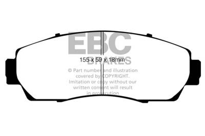 EBC Brakes - EBC Brakes DP61743 6000 Series Greenstuff Truck/SUV Brakes Disc Pads