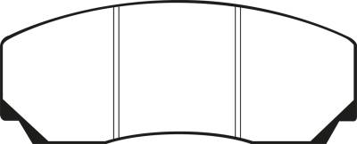 EBC Brakes - EBC Brakes DP3002C Redstuff Ceramic Low Dust Brake Pads for 93-04 Esprit Virage