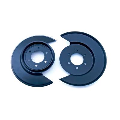Rugged Ridge - Rugged Ridge 11212.01 Disc Brake Dust Shield Black for Jeep CJ