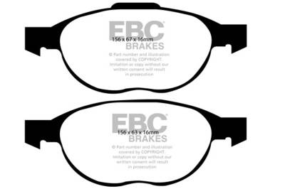 EBC Brakes - EBC Brakes DP31524C Redstuff Ceramic Low Dust Brake Pads