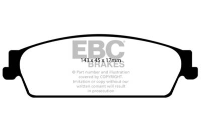 EBC Brakes - EBC Brakes DP61780 6000 Series Greenstuff Truck/SUV Brakes Disc Pads