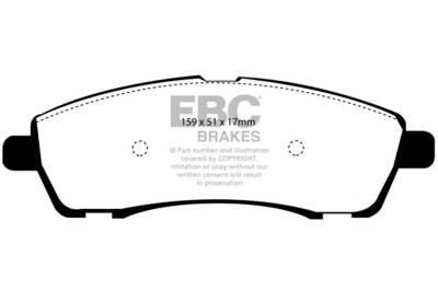 EBC Brakes - EBC Brakes DP61603 6000 Series Greenstuff Truck/SUV Brakes Disc Pads