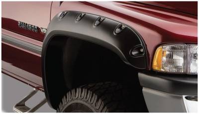 Bushwacker - Bushwacker Pocket Style Front Fender Flares Black for Dodge Ram 50017-02