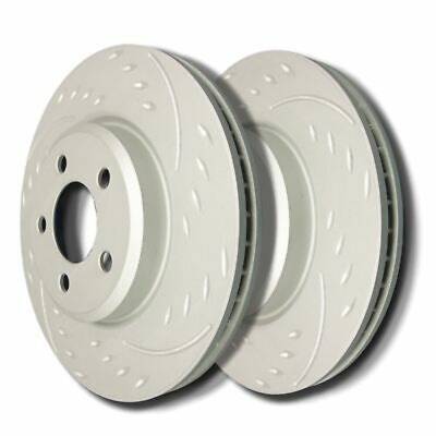 SP Performance - SP Performance D32-3924 Diamond Slot Brake Rotors ZRC Coating L/R Pr Front