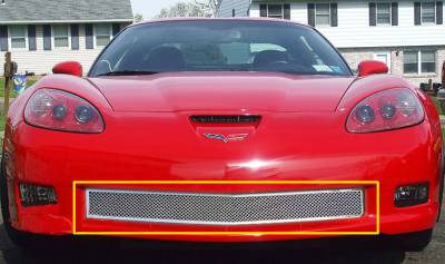 APS - APS Wire Mesh Bumper Grille-Polish 06-10 Corvette Z06 GR03GEG69T