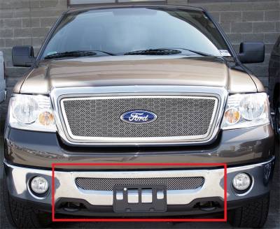 APS - APS Wire Mesh Bumper Grille-Polish 06-08 Ford F150 GR06GEC52Z