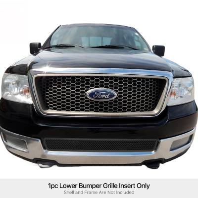 APS - APS Wire Mesh Bumper Grille Black 04-05 Ford F150 GR06GEC51H