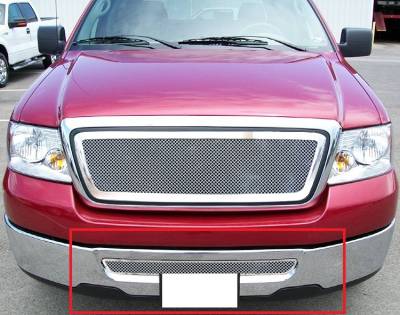 APS - APS Wire Mesh Bumper Grille-Polish 04-05 Ford F150 GR06GEC51T