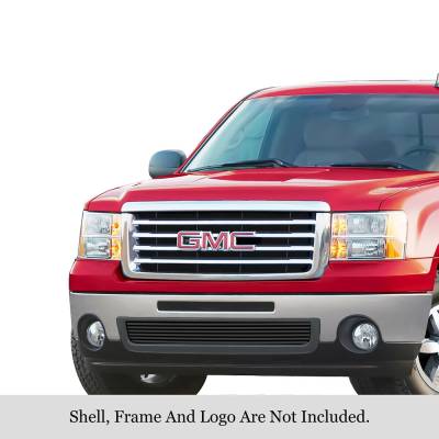 APS - APS Stainless Billet Bumper Grille Black 07-13 GMC Sierra 1500/HD GR07FFD95J