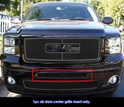 APS - APS Wire Mesh Bumper Grille-Polish 07-13 GMC Sierra 1500/HD GR07GFE70Z